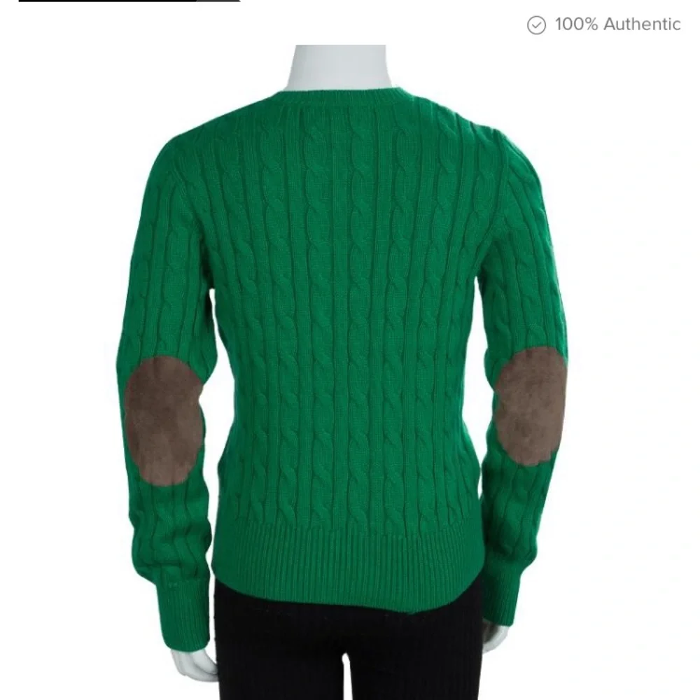 Ralph Lauren Green Cable knit Sweater